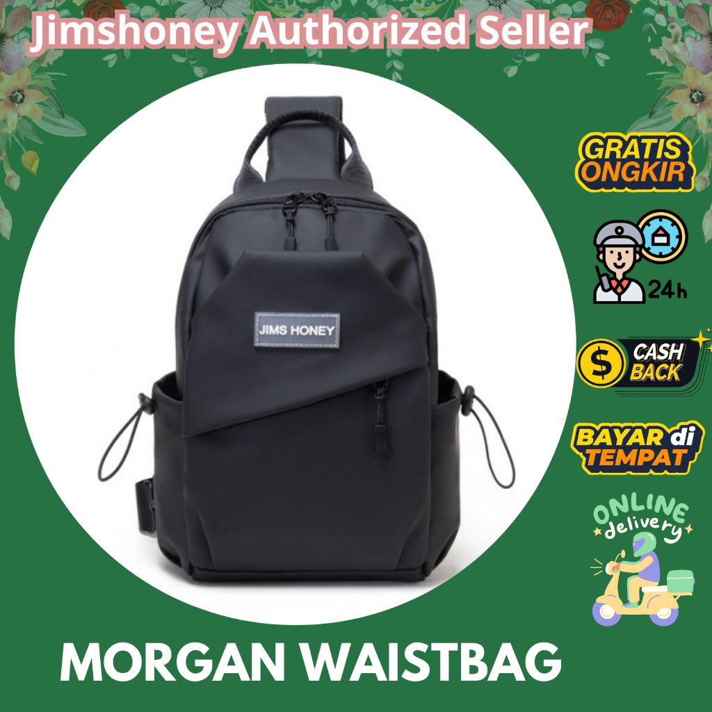 JIMS HONEY MORGAN BACKPACK tas ransel mini Jimshoney Semarang wanita unisex parasut anti air tebal p