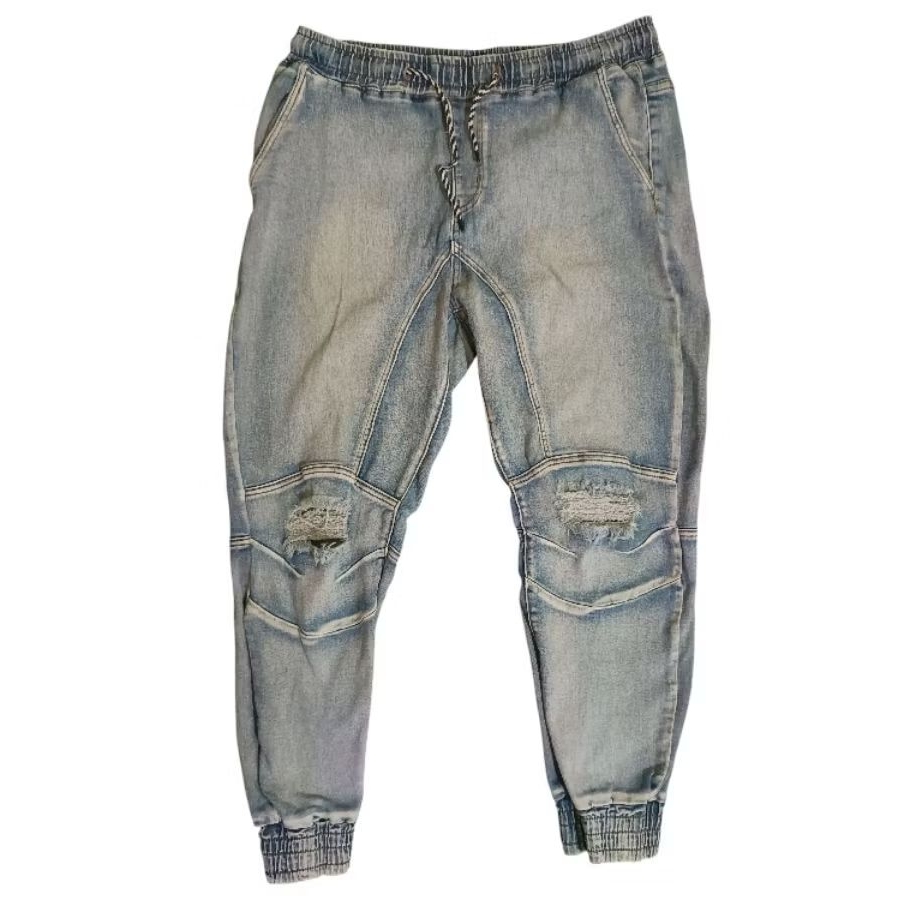 Celana ripped biker jeans second original