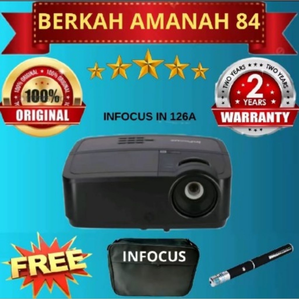 PROYEKTOR INFOCUS IN 126A WXGA 3500 LUMENS HDMI