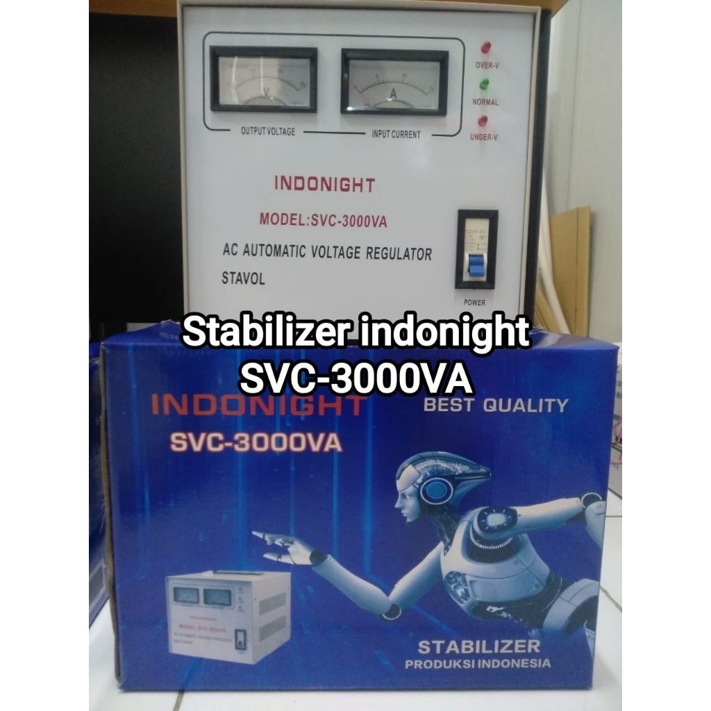 Stabilizer listrik/Stavol indonight 3000watt/stabilizer indonight 3000n/AC AUTOMATIC VOLTAGE REGULAT