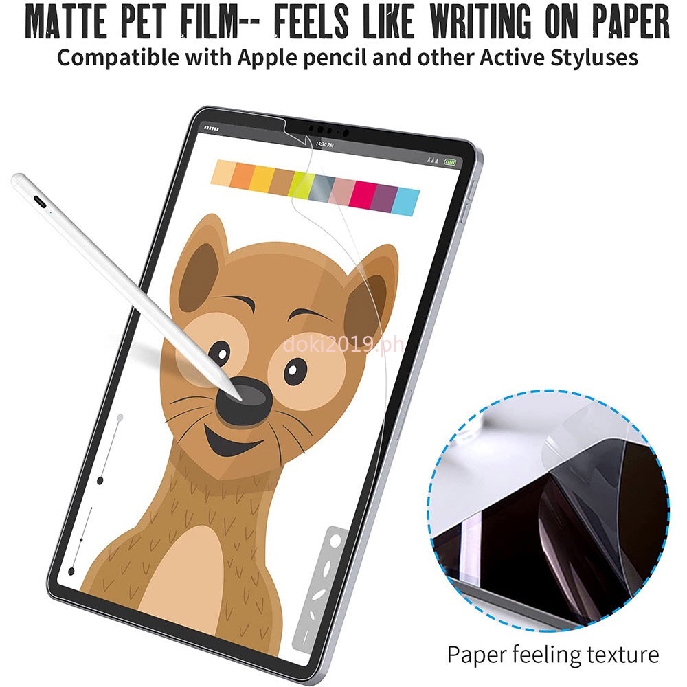 Samsung Galaxy Tab A8 With S Pen P200 P205 Paper Like Screen Protector Pelindung Layar Matte Anti Mi