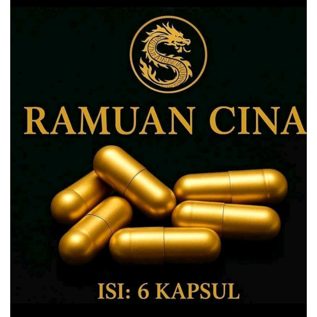 Ramuan Cina isi 6 kapsul kemasan blister kapsul pria 10x lebih dahsyat