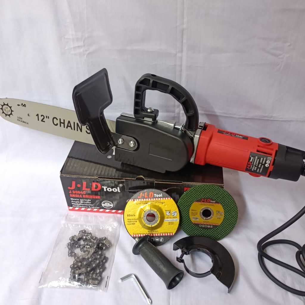 GRAB Paket lengkap mesin gerinda jld adaptor chain saw gurinda listrik lengkap chainsaw mini **