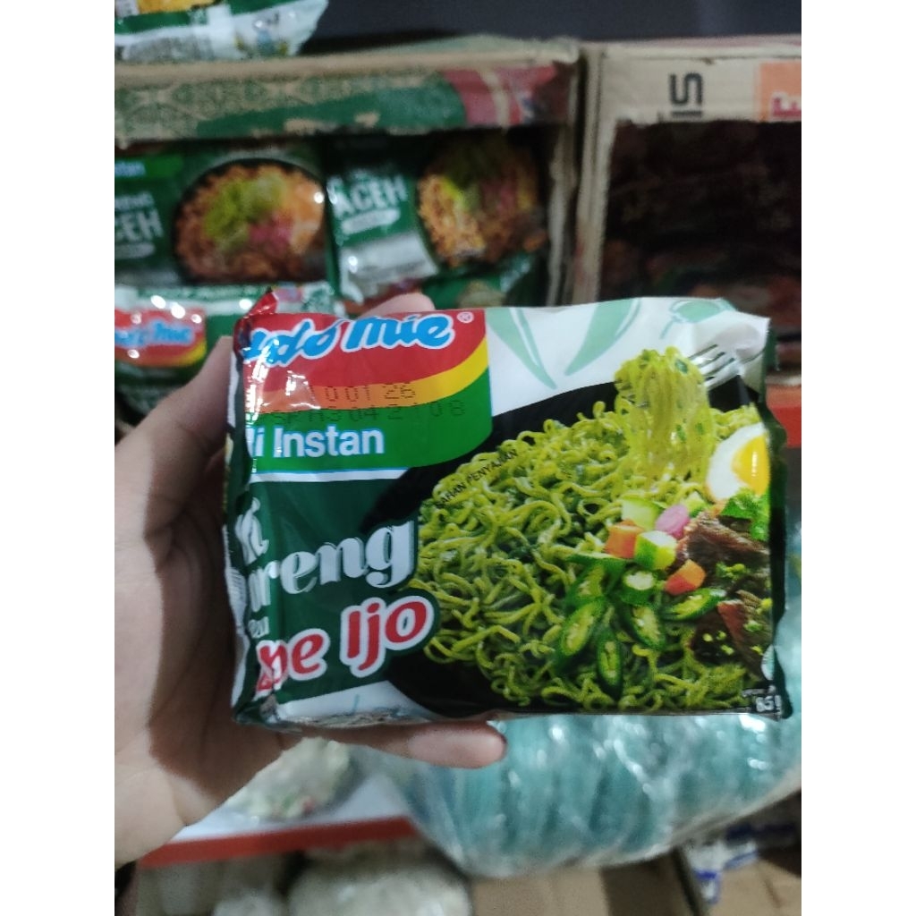 indomie mie instan rasa cabe hijau satuan