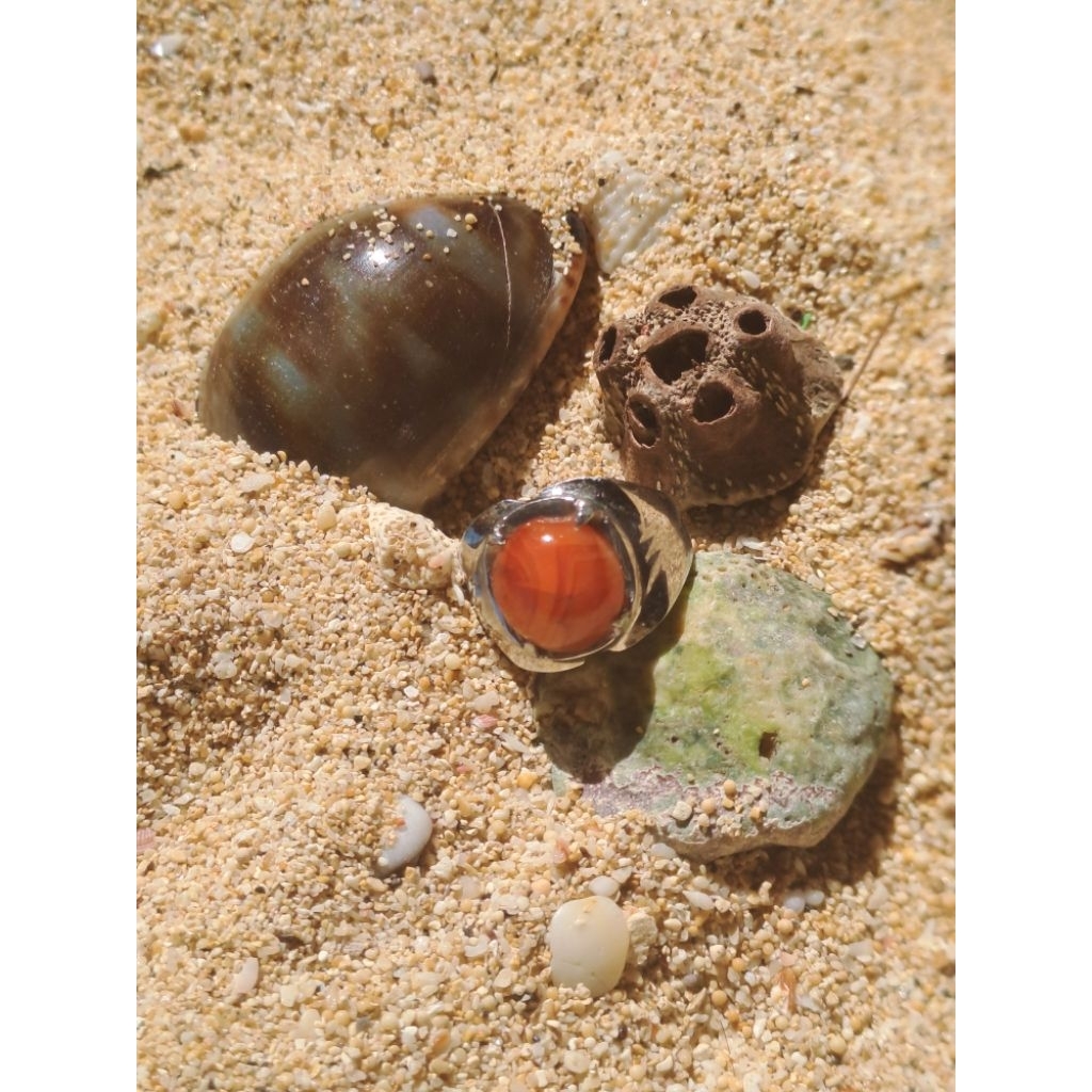 Batu Akik Junder Mini Sulaiman Ring Monel