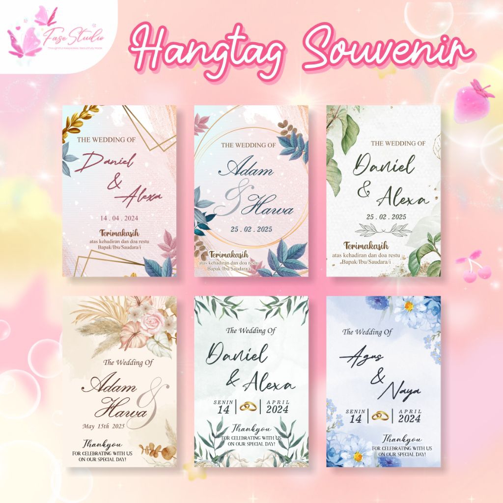 KARTU UCAPAN TERIMAKASIH / KARTU SOUVENIR