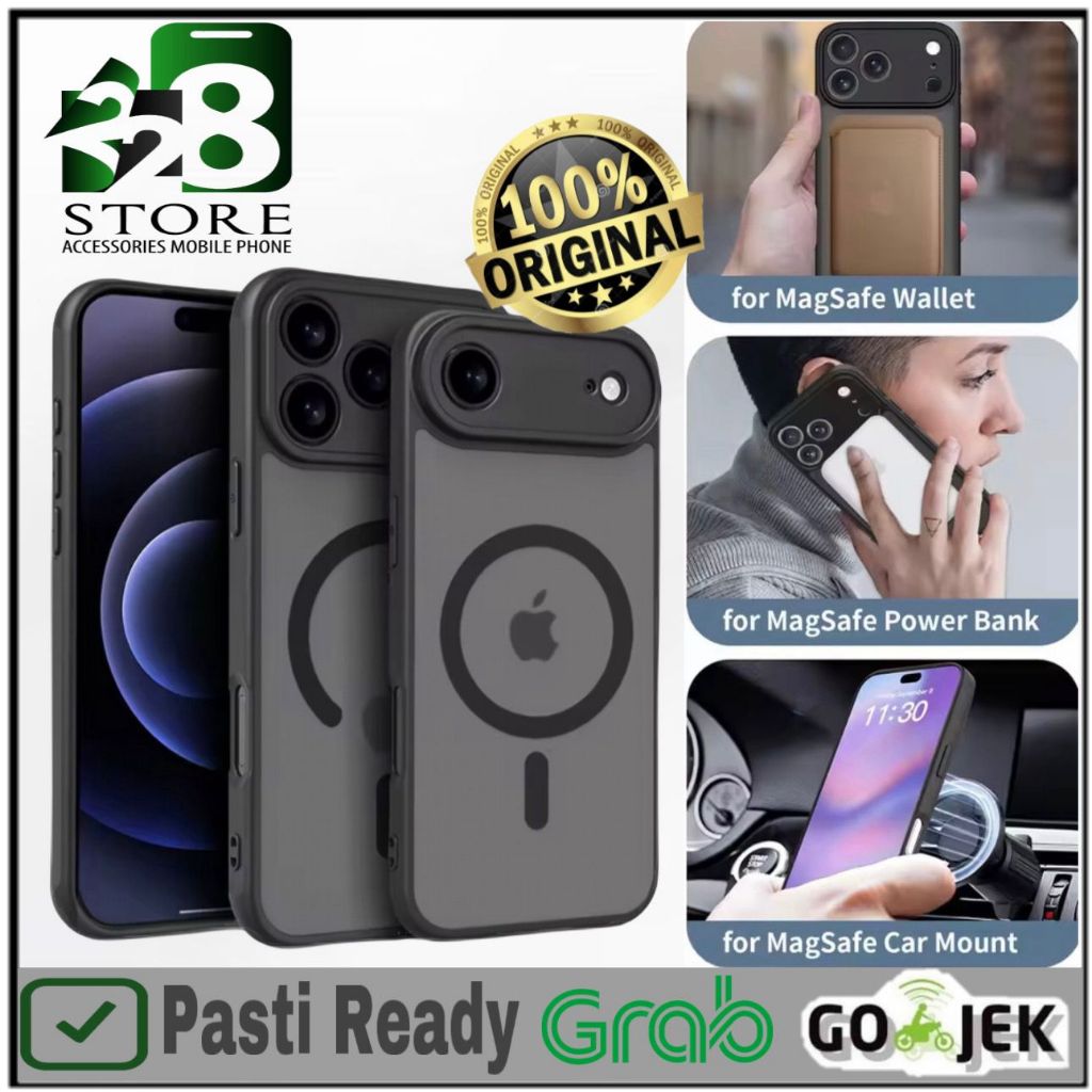 CASE IPHONE 17 AIR PRO MAX HARDCASE ANTI YELLOW MAGSAFE HYBRID BLACK DOVE MATTE CLEAR MAGNETIC NEW