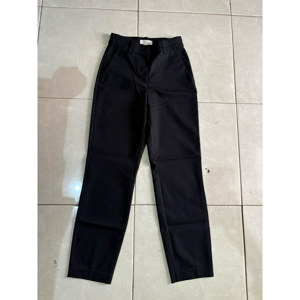 h&m celana dasar in black / formal pants trousers