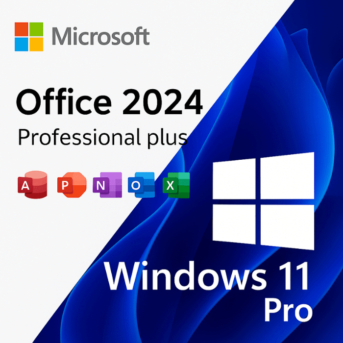 Windows 11 / 10 Professional Home - Ms Office Pro Plus 2024/ 2021/ 2019/ 2016/ 365