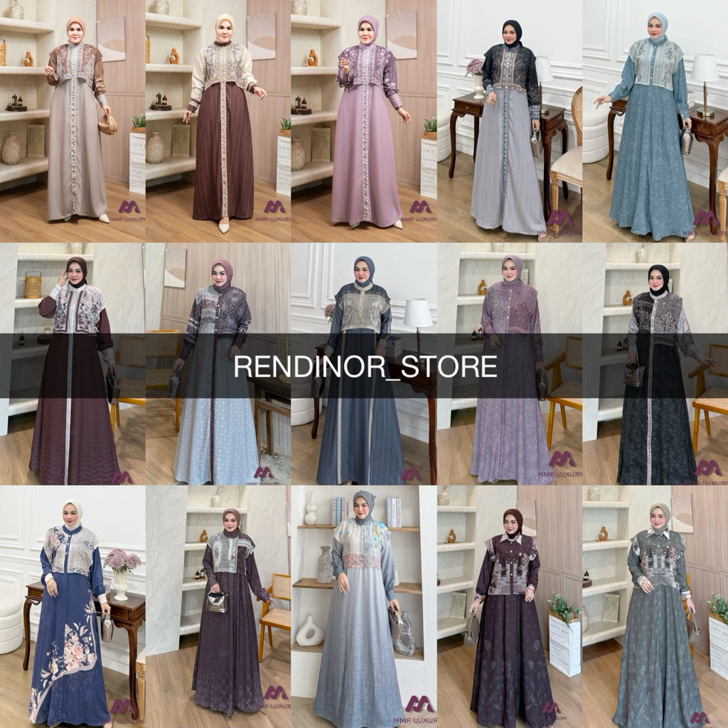 ANGGUN ELLIORA SYALUNA KAMEELA GAMIS DRESS BY HMF LUXURY