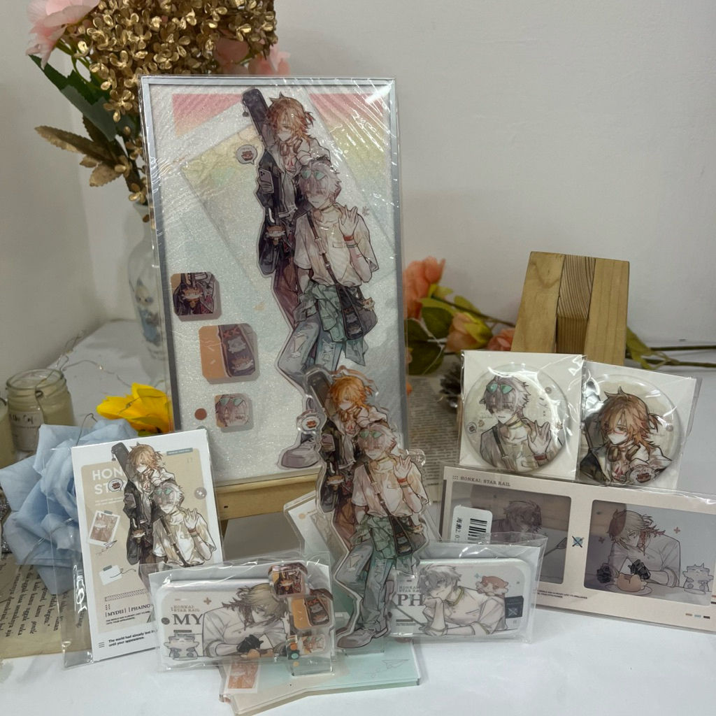 Phainon x Mydei Phaidei Honkai Star Rail HSR by Iron Badges Shikishi Standee Transparent Card