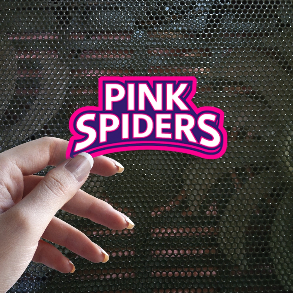 Sticker Decal Vinyl Tahan Air Voli Korea Pink Spiders