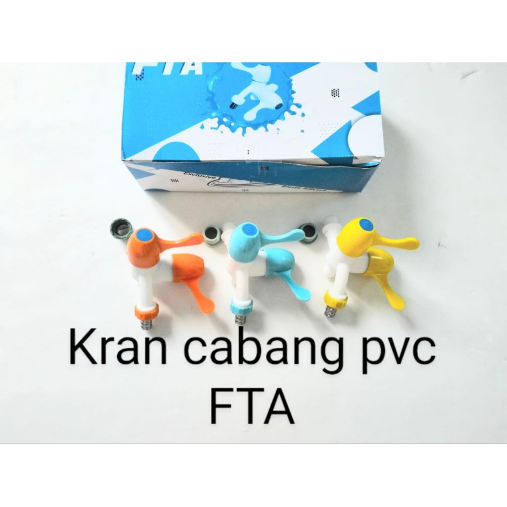 KRAN KAMAR MANDI / KRAN CABANG 2 bahan pvc merk FTA