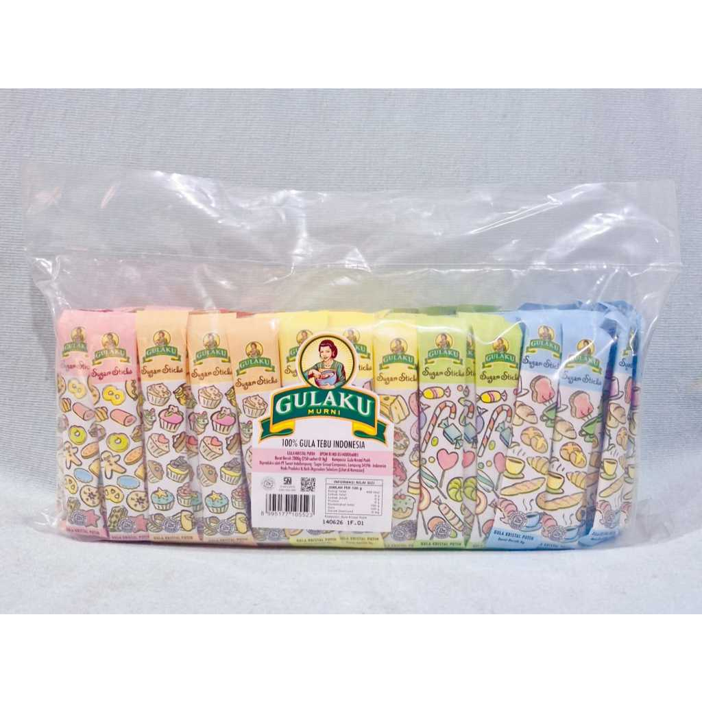 Gulaku Sugar Sticks (1 Pack isi 125 Sachet)