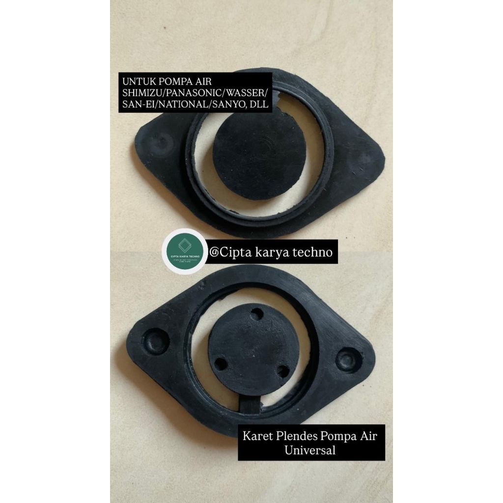 Karet Klep Tabok Plendes Pompa Air Sanyo Shimizu Universal Seal Plendes Klep Tabok Hanil Tabok Kupin