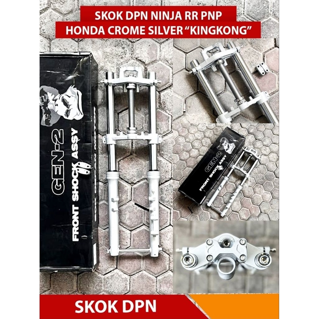 shock depan assy gorila gorilla ninja rr pnp honda tiger megapro glpro glmax verza cb150