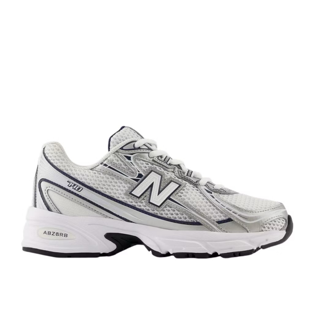 NB 740 white silver navy authentic second