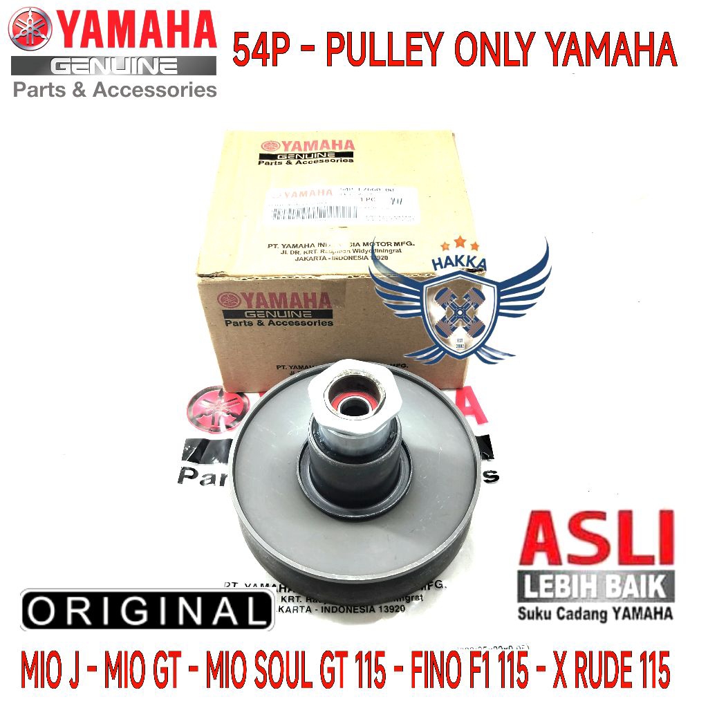 54P ORIGINAL PULLEY ONLY YAMAHA MIO J, PULLEY ONLY YAMAHA MIO GT, PULLEY ONLY YAMAHA MIO SOUL GT, PU
