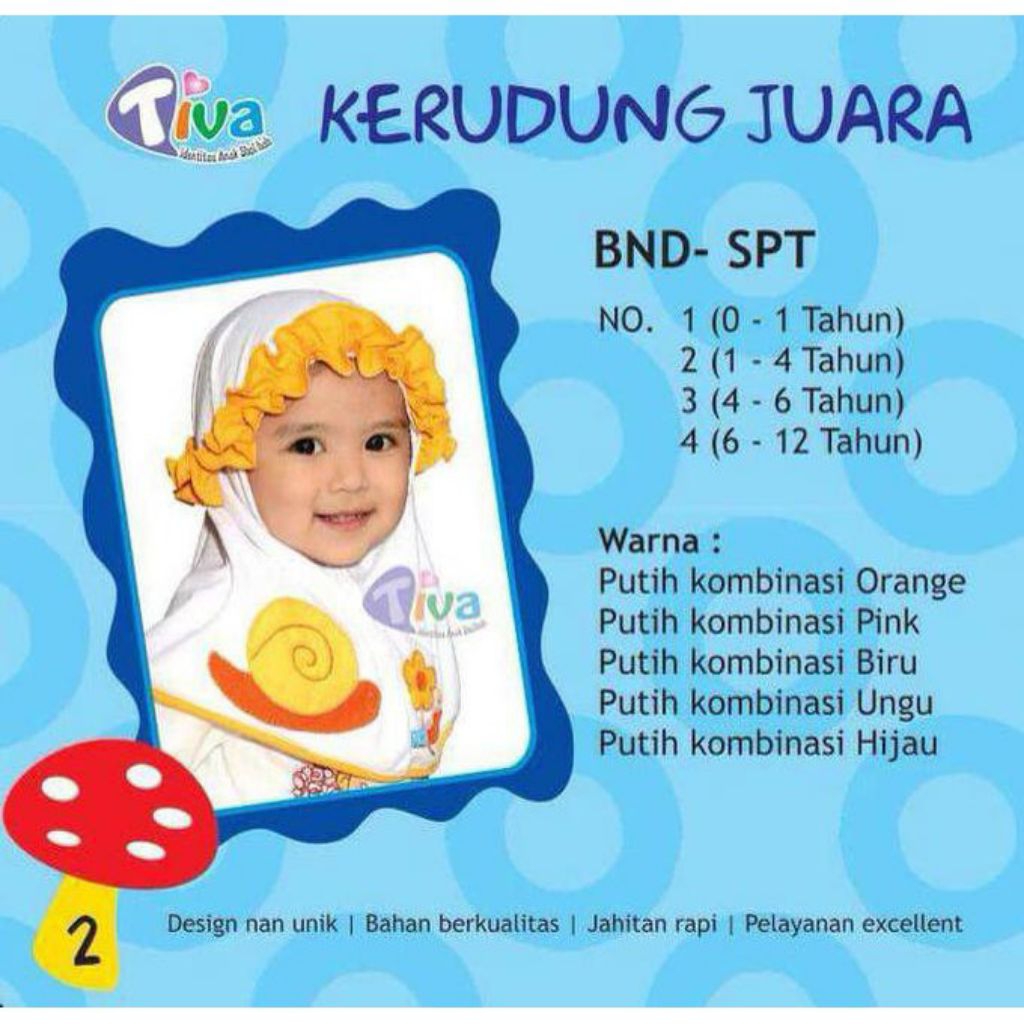 [NEW] Jilbab bayi tiva - siput kriwil