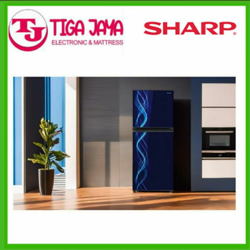 SHARP -SJ197ND-VB2 KULKAS 2 PINTU 152 LITER SJ197ND