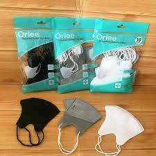 MASKER KF94 ISI 10 PCS WARNA HITAM/PUTIH MASKER KN94 ISI 7PCS