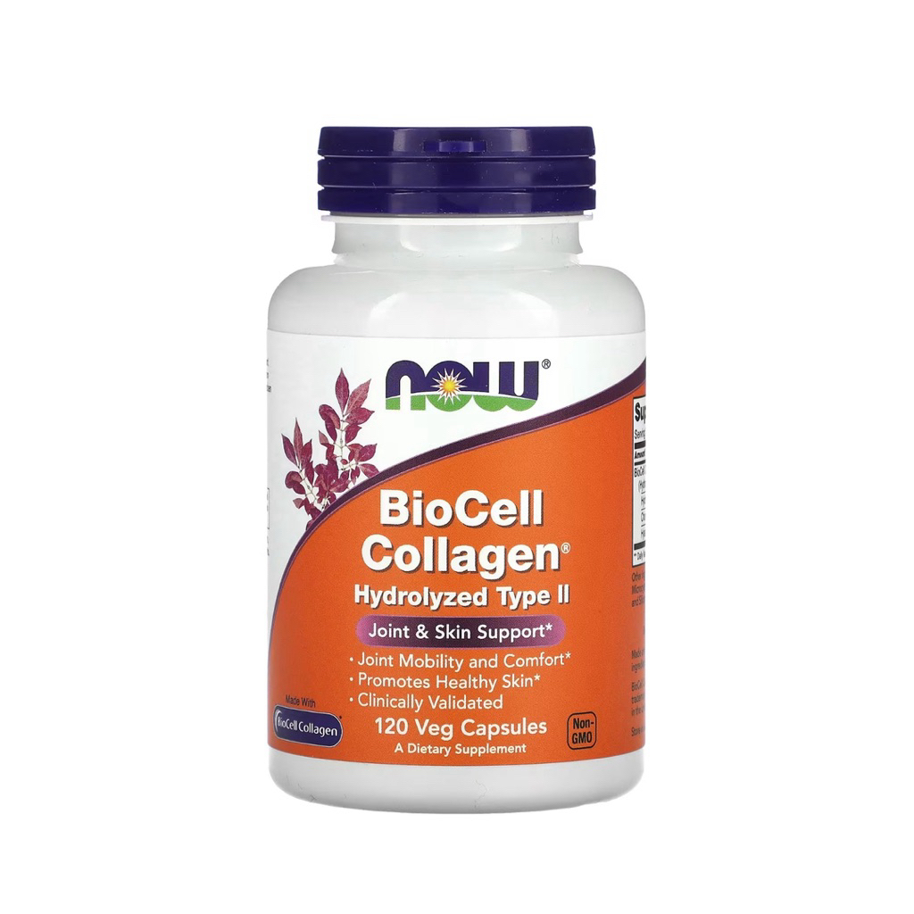 Now Foods Biocell Collagen Hydrolyzed Type II 120 Veg Capsules