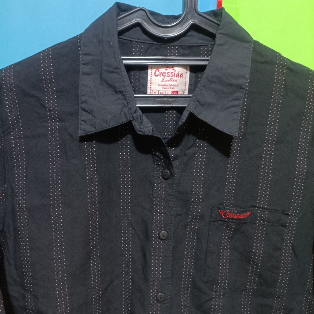 Kemeja wanita merk Cressida size XL lengan panjang