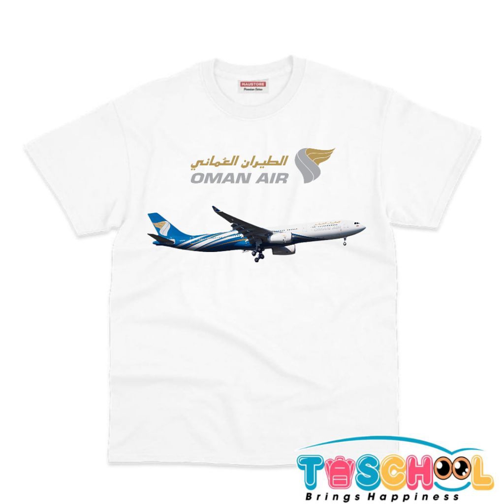 BAJU ANAK KAOS ANAK PESAWAT OMAN AIR