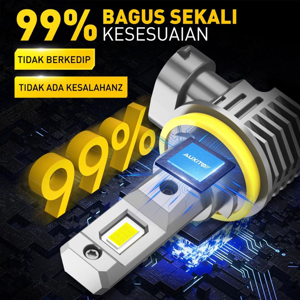 HOT SALE LAMPU LED MOBIL H8 H9 H11 H16 HB3 9005 HB4 9006 55W 22000LM 6500K Putih 7035 CSP LED Lampu