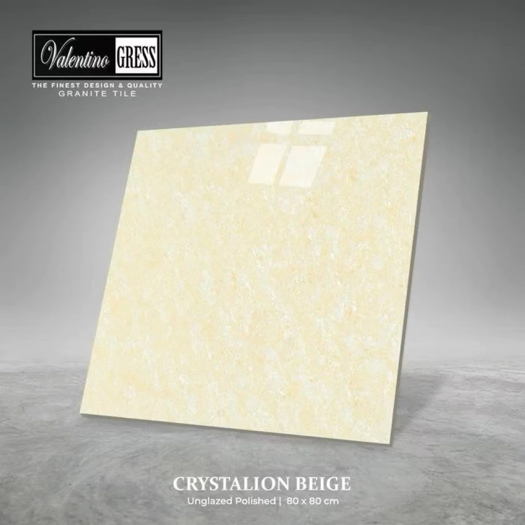 Valentino Gress Granit 80x80 Beige Unglazed Polished