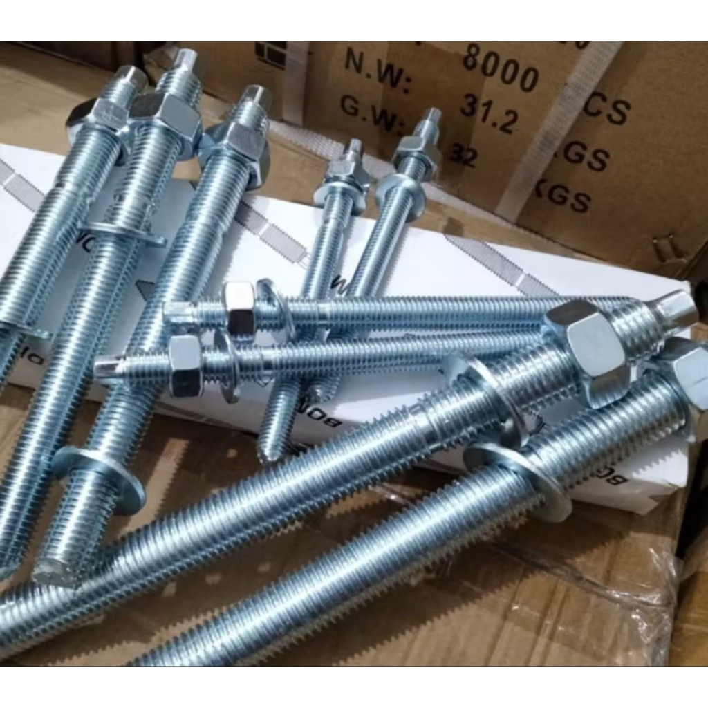 CHEMICAL ANCHOR GALVANIS GRADE 5.8 M16X190/STUDBOLT M16X190