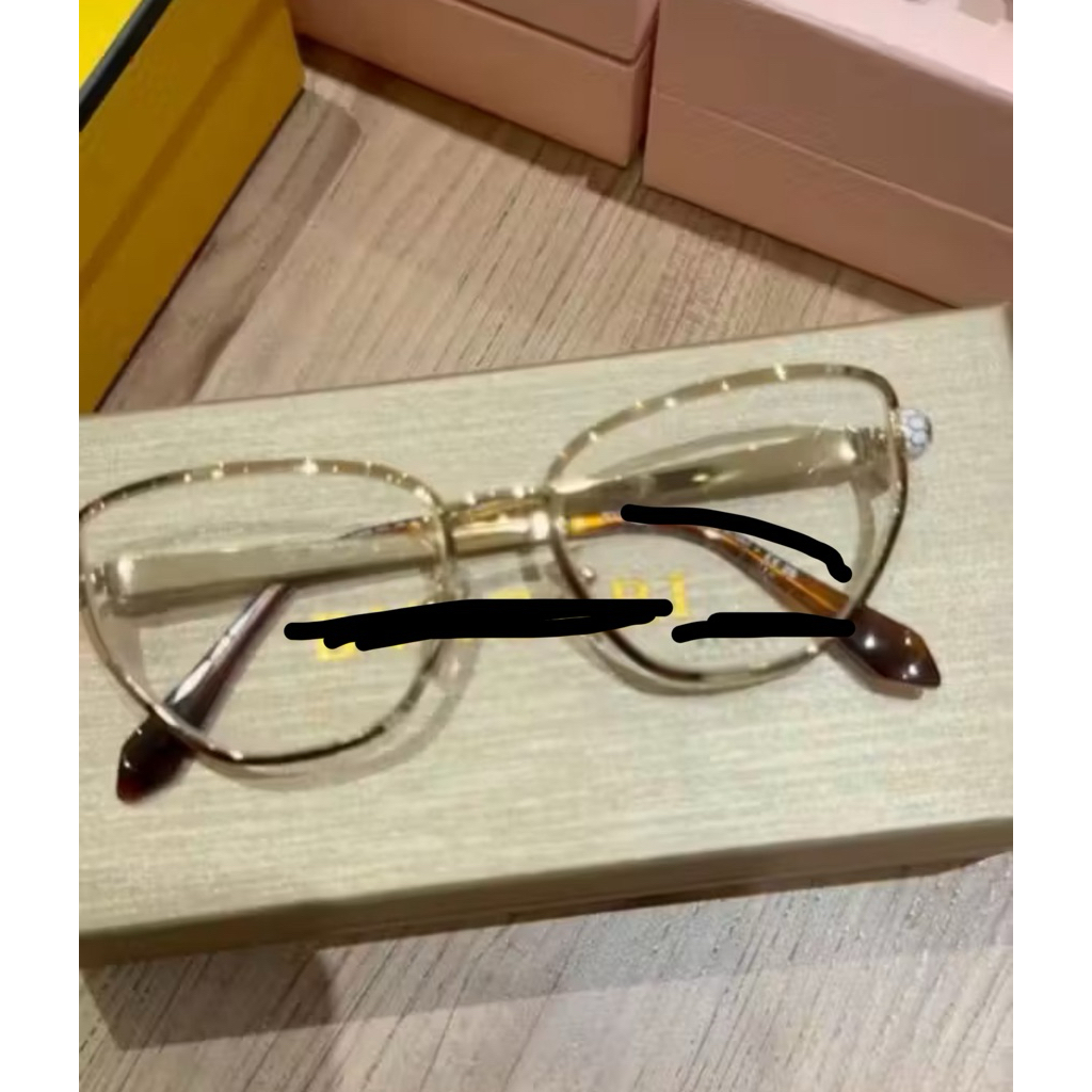Bvl Cateye Srpnt Glasses (Gold)
