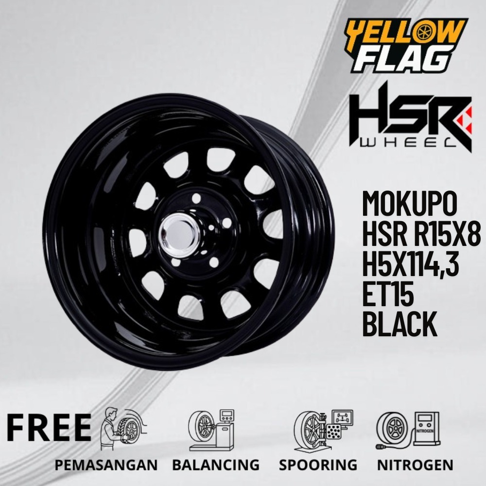 Velg mobil offroad r15 pelek daytona hsr mokupo ring 15 untuk L300 Innova kuda xtrail granmax dll