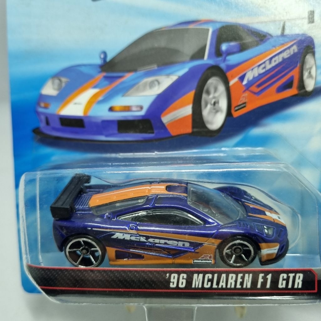 Diecast Mobil Hotwheels 1:64 Speed Machines '96 McLAREN F1 GTR