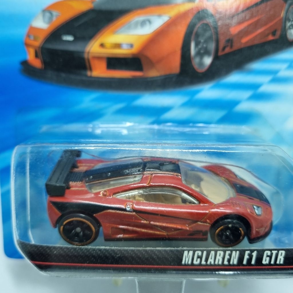 Diecast Mobil Hotwheels 1:64 Speed Machines McLAREN F1 GTR orange