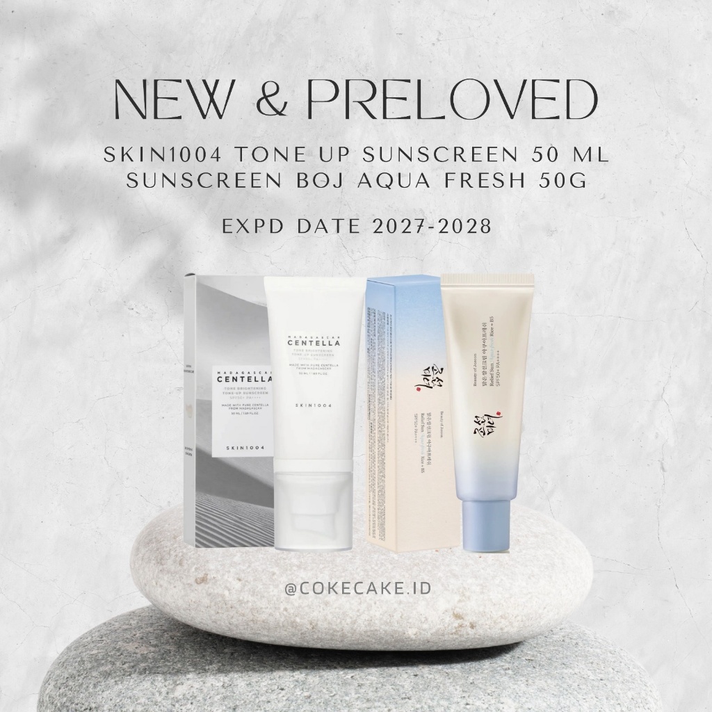 NEW & PRELOVED Sunscreen SKIN1004 Tone Up Sunscreen Beauty of Joseon BOJ Aqua Fresh