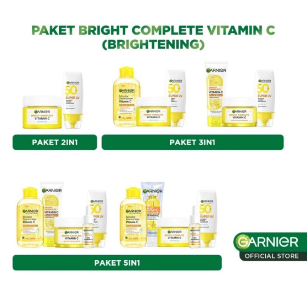 garnier skincare 1 paket lengkap