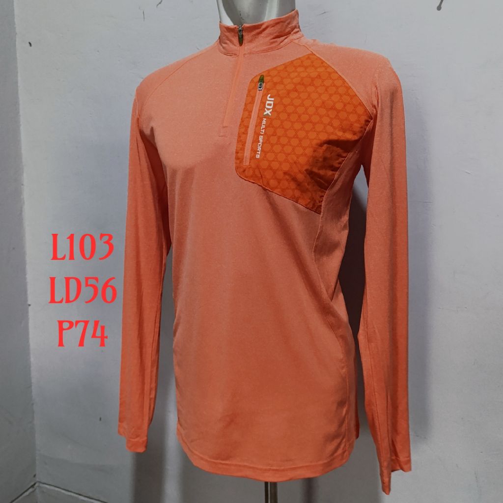 [ORIGINAL] PRELOVED BRANDED Kaos Olahraga Baselayer Sport Dry Fit Size L - Tshirt Second Thrift Runn