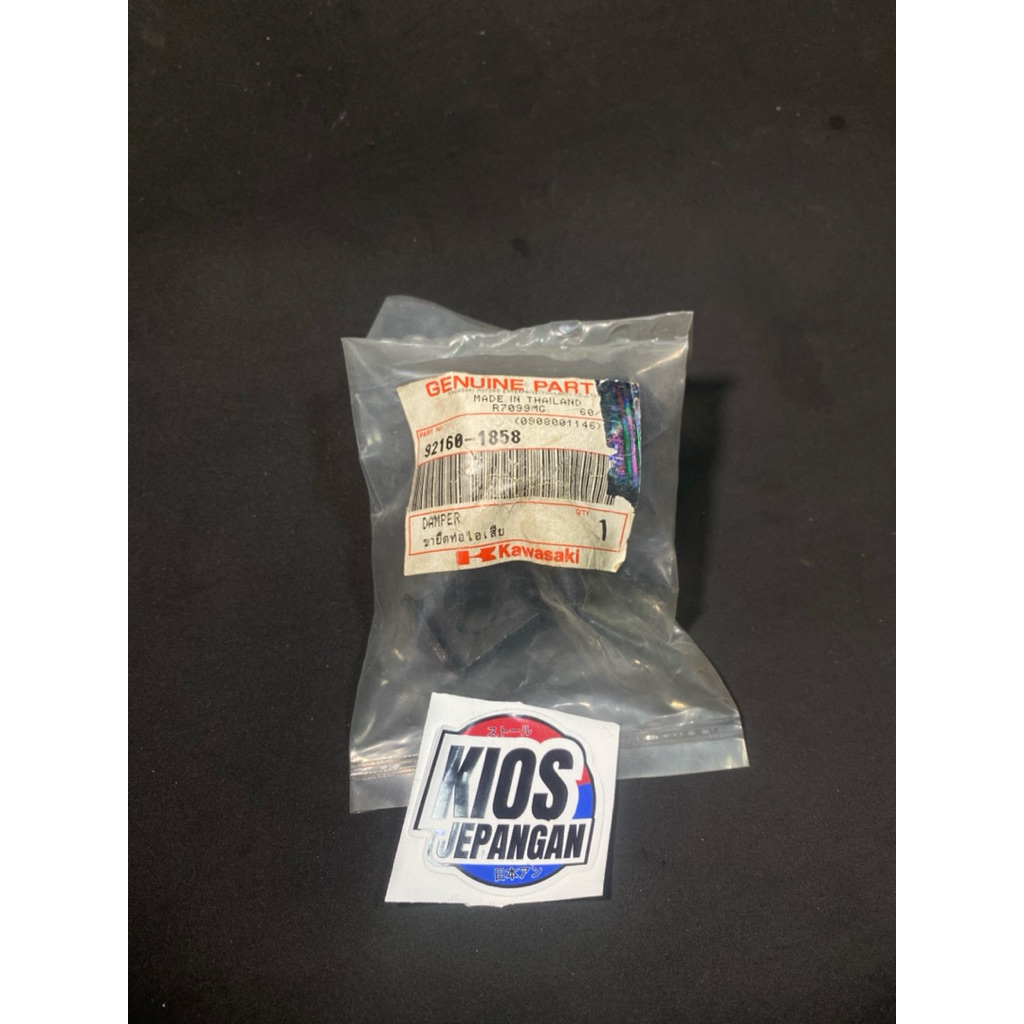 BRACKET DAMPER DUDUKAN KNALPOT NINJA RR OLD ZX CBU ORIGINAL 92160-1858 BREKET KNALPOT NINJA RR OLD Z