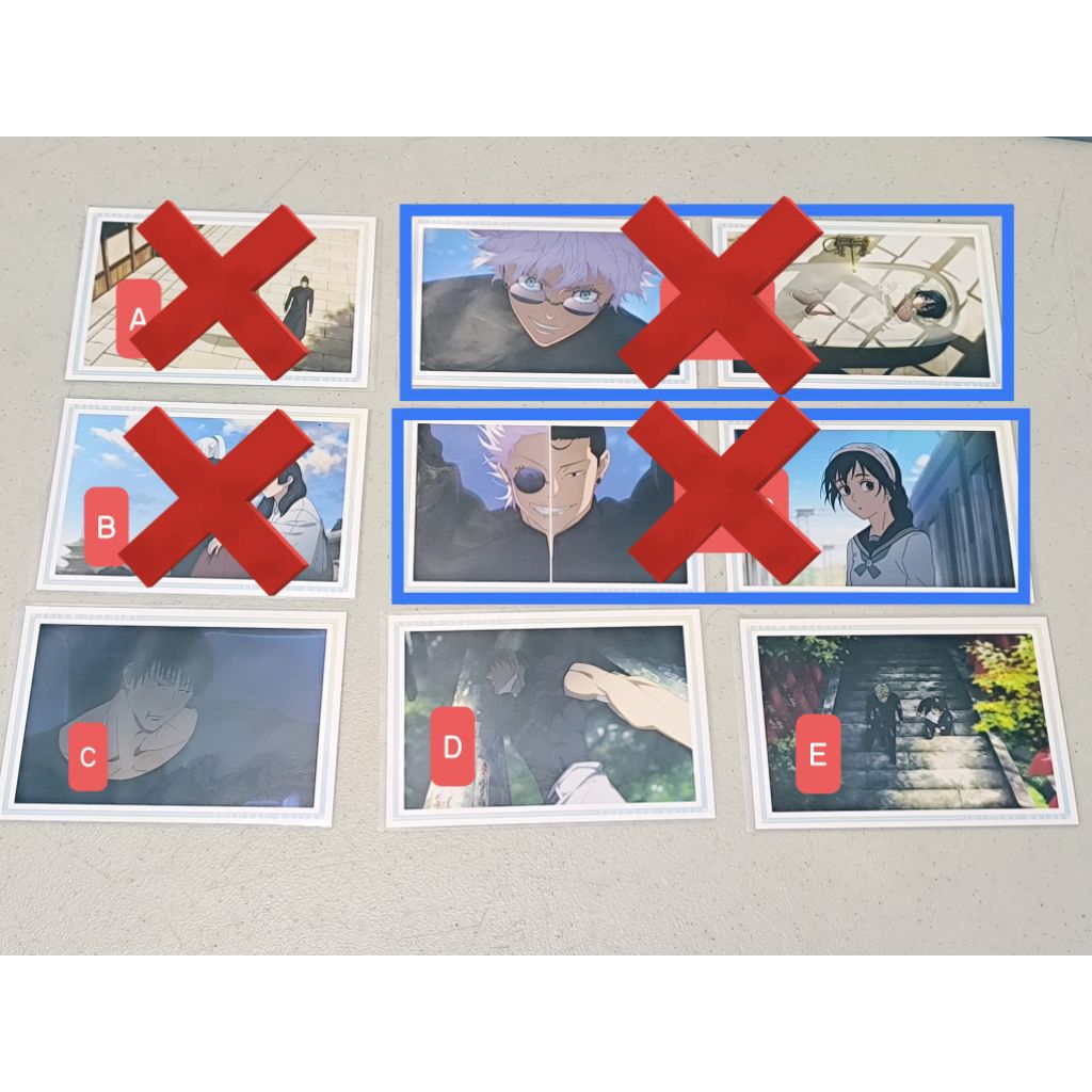 Postcard Official Opening Jujutsu Kaisen S2 (PART 1) Gojo Satoru, Geto Suguru, Riko Amanai, Nanami K