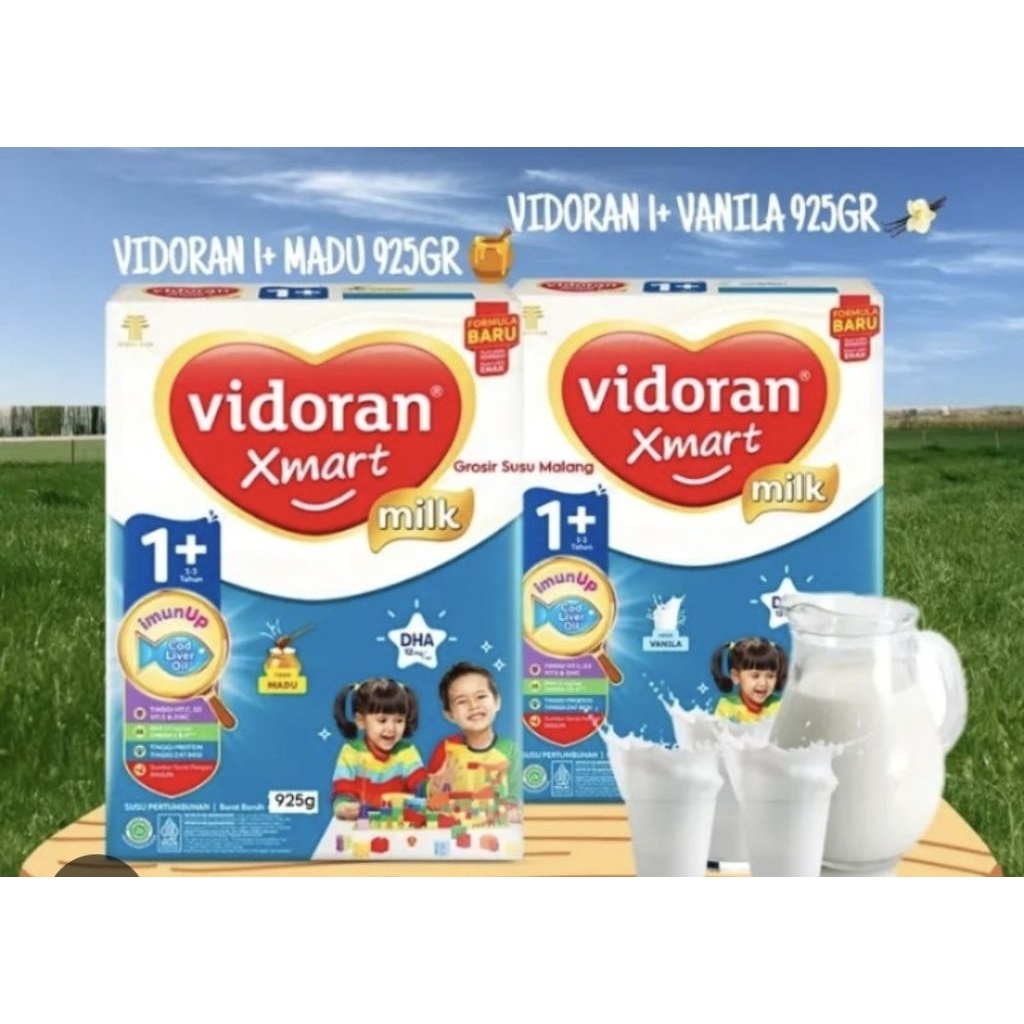 VIDORAN XMART 1+VANILA/VIDORAN XMART 1+MADU 925GR