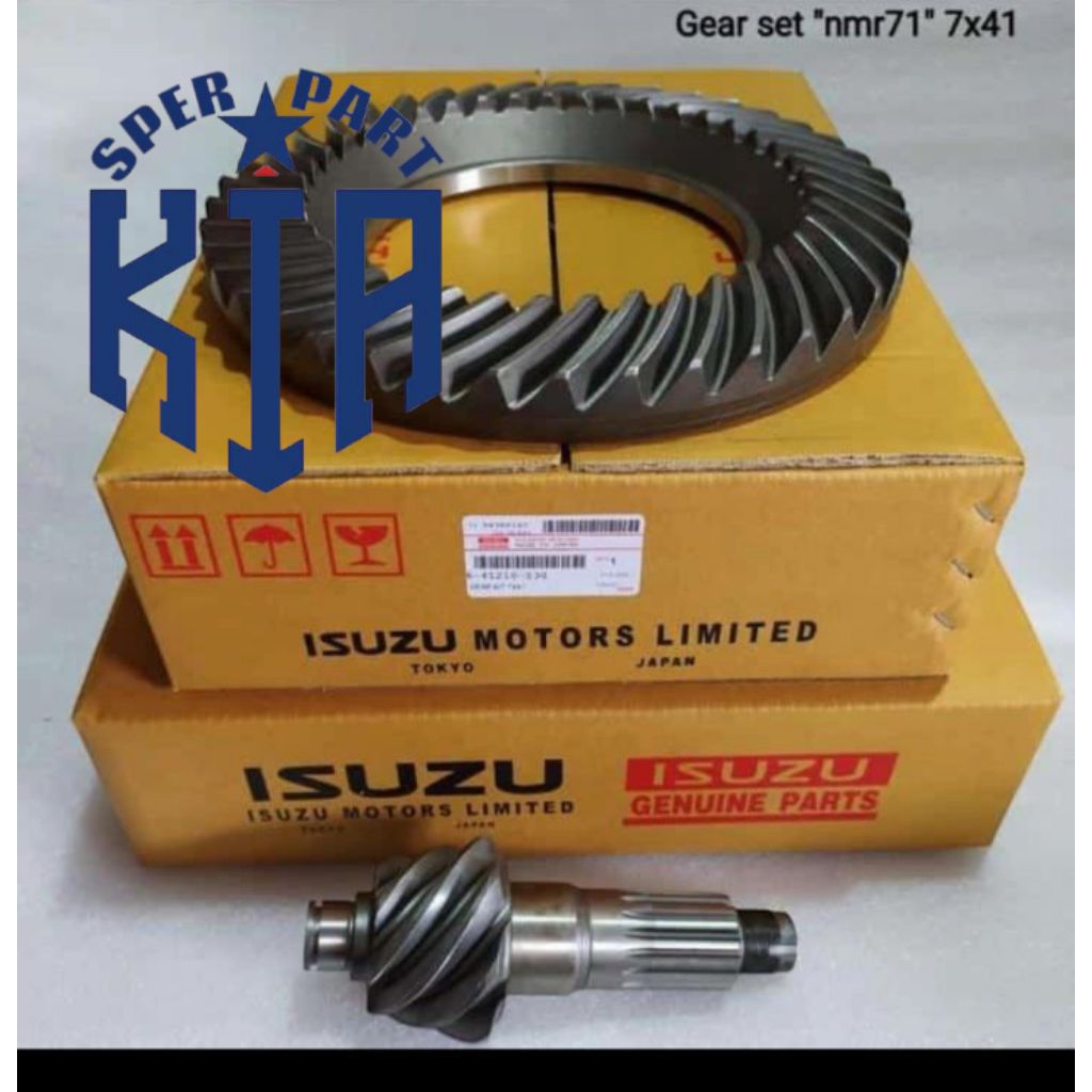 Gear set crown wheel isuzu nmr 71 7x43 6-41210-531