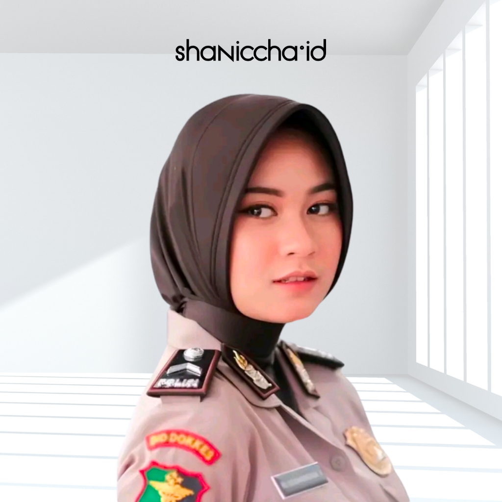 Jilbab Dinas / Hijab Dinas / Bergo Dinas (Polwan/perawat/bidan/PNS Polri)