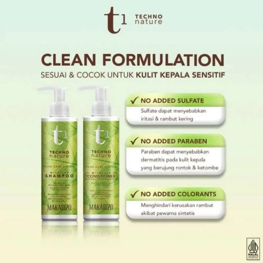 MAKARIZO t1 techno nature micellar shampoo + conditioner