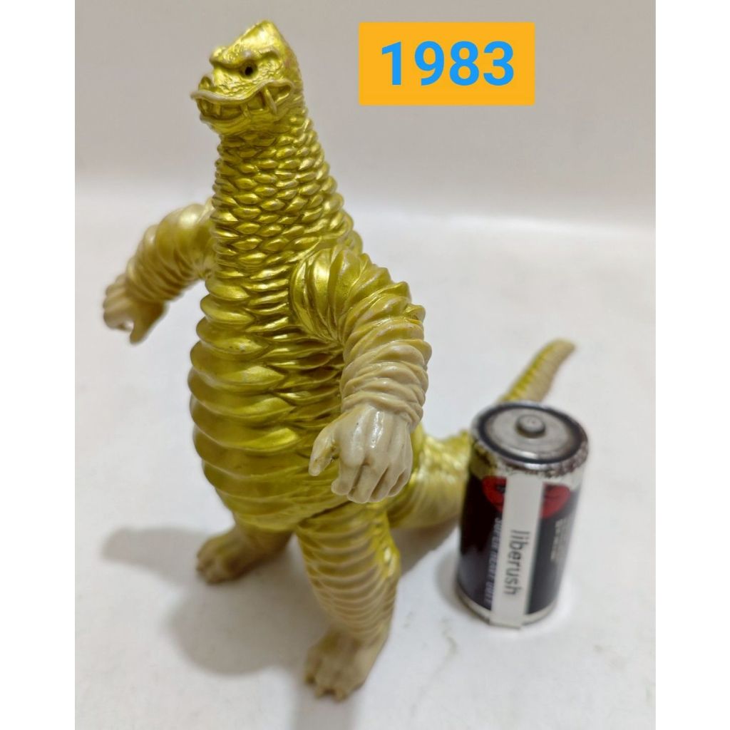 vintage 1st 1983 bandai ultra monster red king GOLD ultraman dx sofubi soft vinyl figure action toku