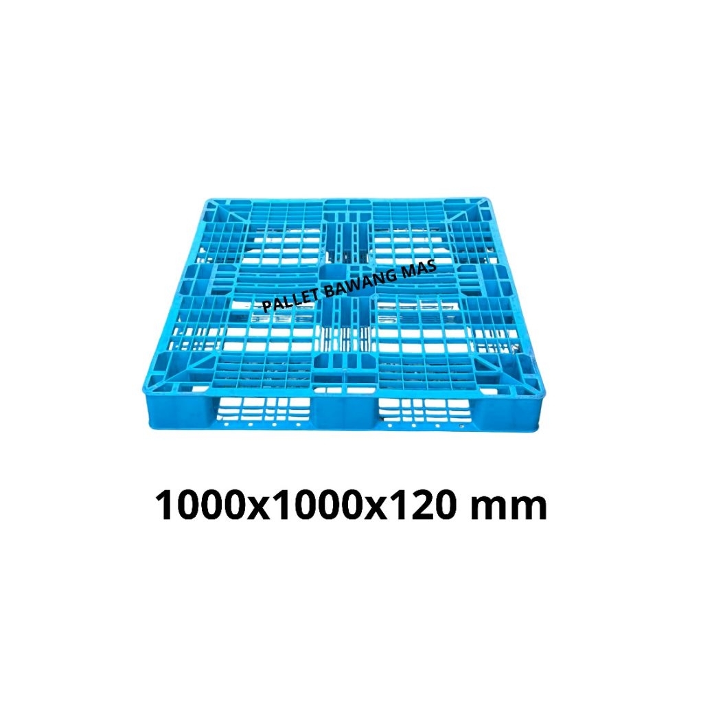 palet plastik uk.100x100x12 biru