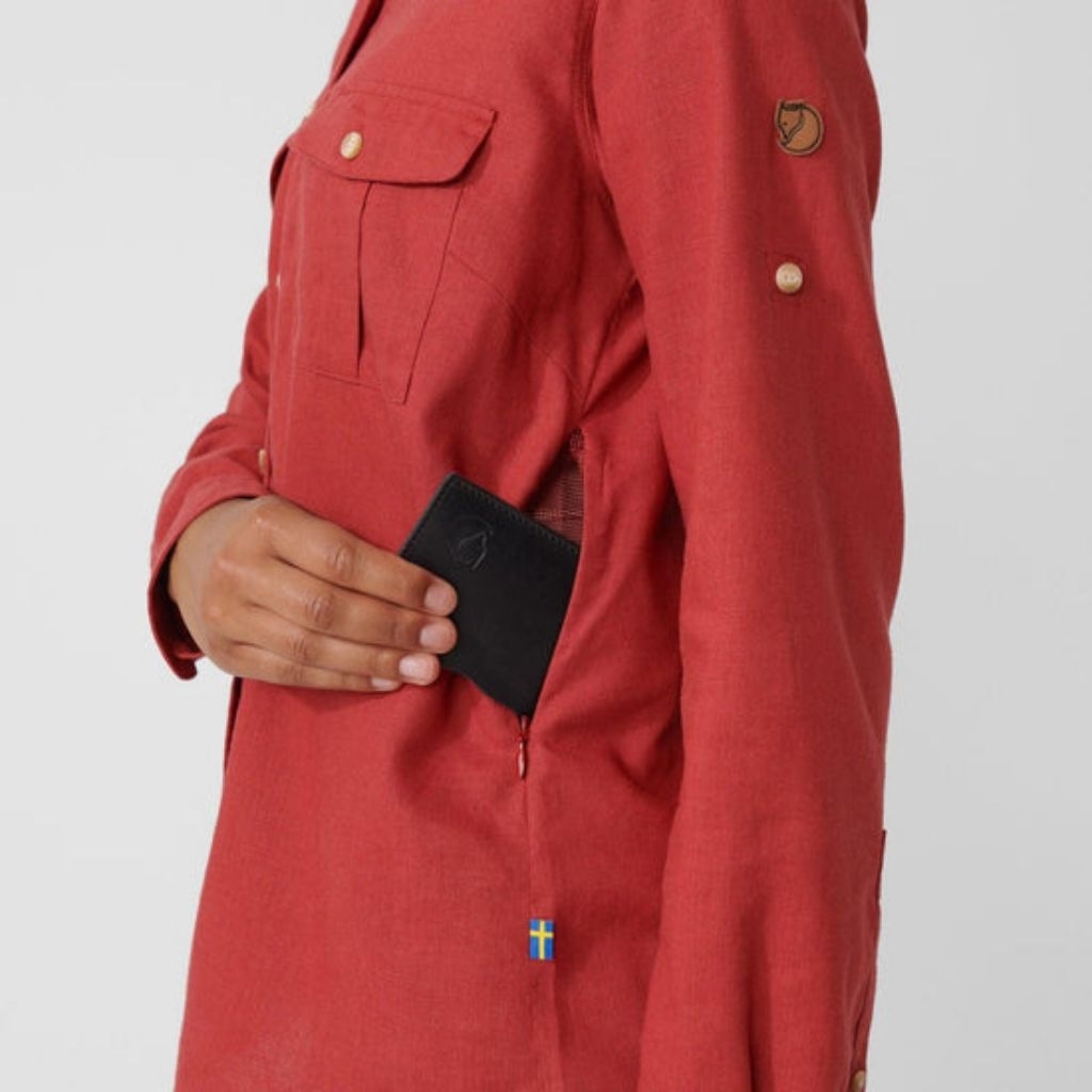 fjallraven ovik hemp ls shirt original kemeja outdoor