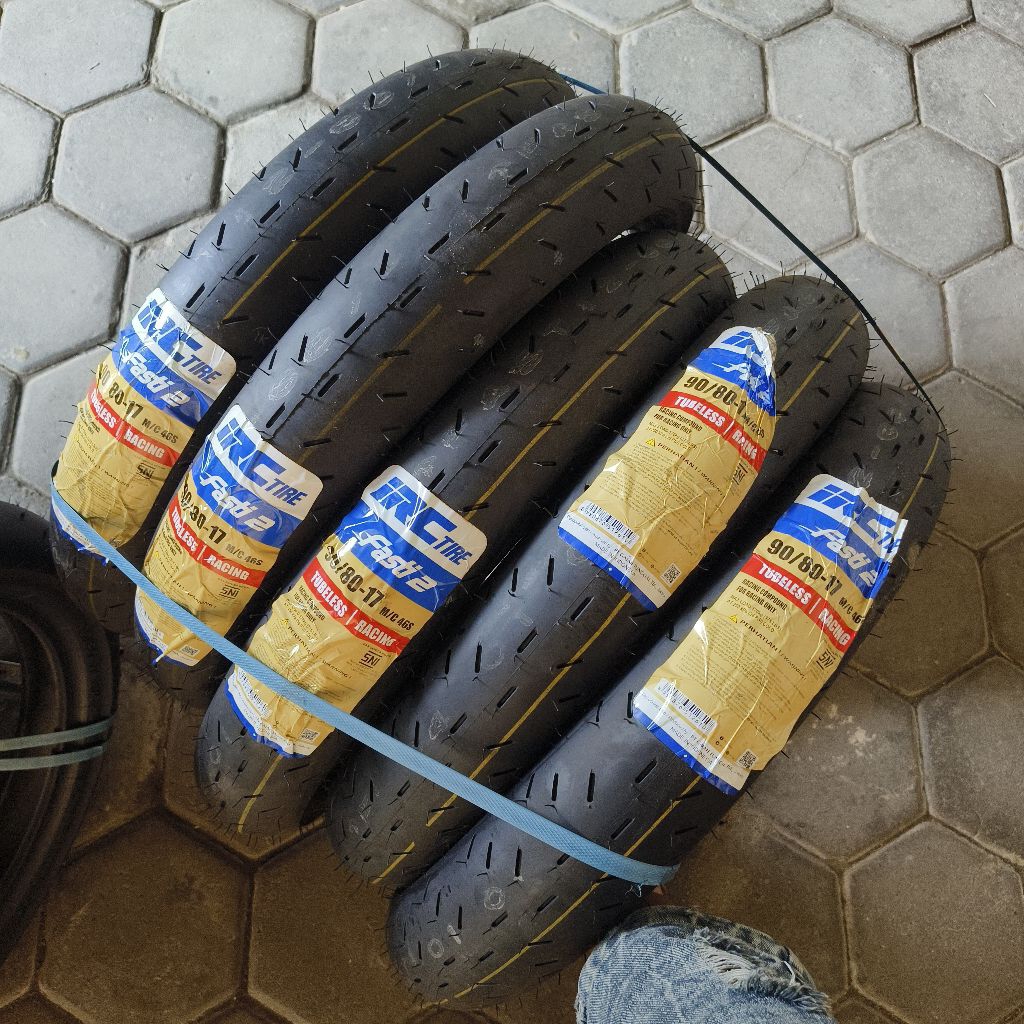 ban IRC fasti 2 tubles baru, ban tubles IRC tire fasti2 uk 90/80 ring 17