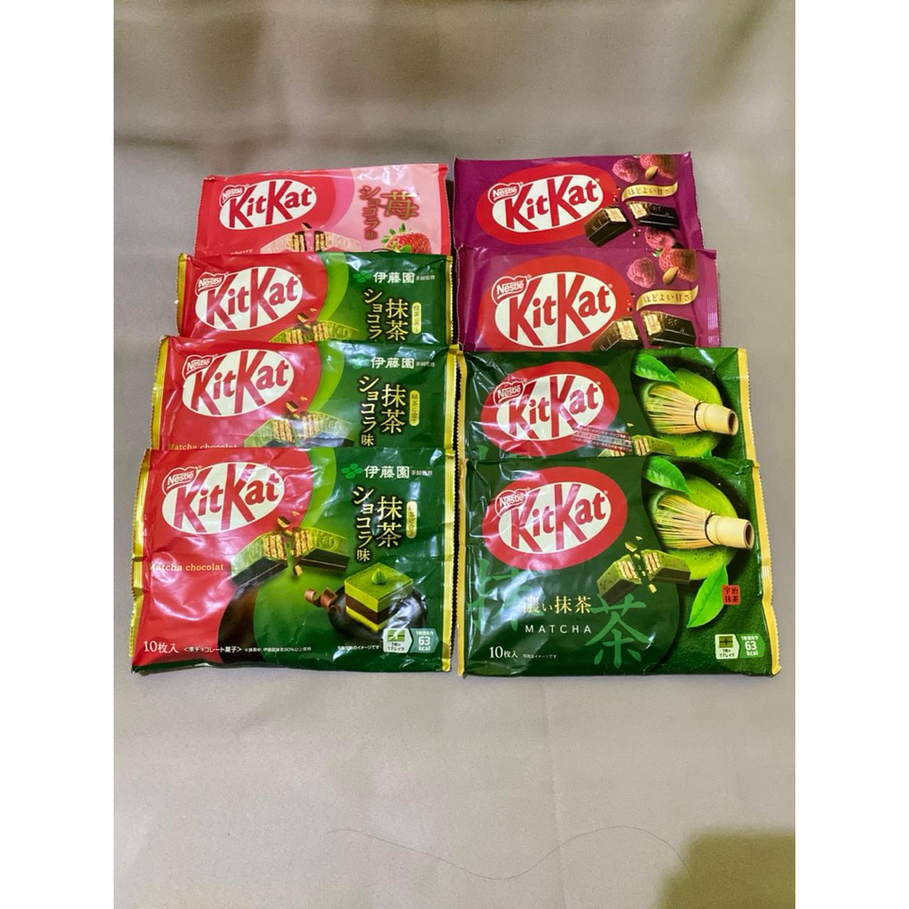 (READY STOCK ) KIT KAT JAPAN KitKat Jepang matcha Strawberry / Sakura / Wasabi Import Japan