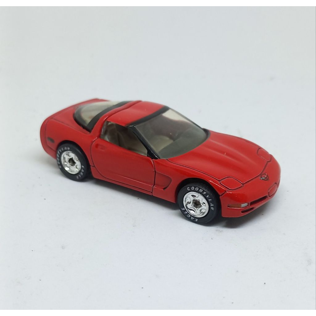 matchbox 1997 chevrolet chevy corvette red loose diecast ban karet (t)